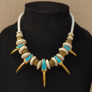 Stunning Turquoise Claw Necklace